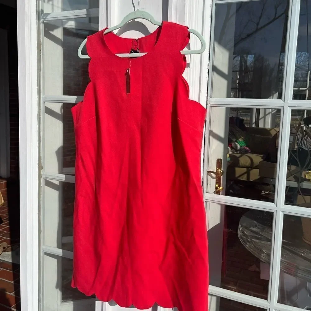 J Crew Scalloped Shift Dress NWT